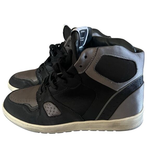 Ales Grey x Swarovski Battalion Luxury High Top Sneakers Black Grey Men’s 8 RARE main image 8